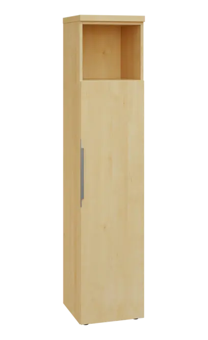 SIN 5 - 4DN kancelářská skříň, 1-dveřová/nika, pravá, 1820x400x400, javor horský